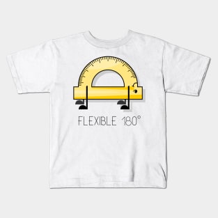 Flexible protractor cartoon drawing Kids T-Shirt